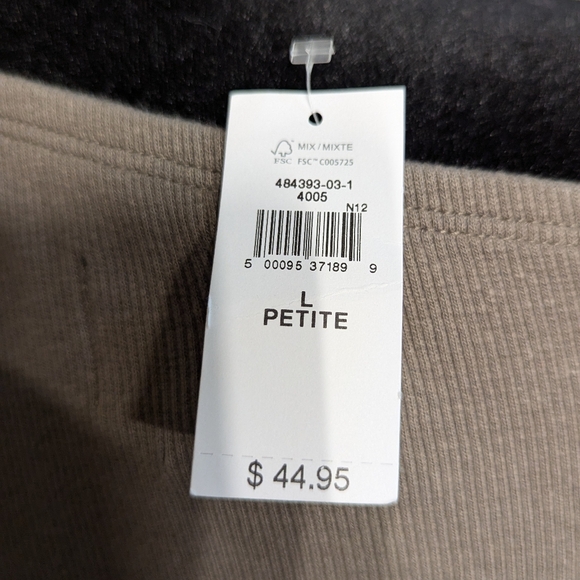 Nwt Asymmetrical Petite GAP Long Sleeve - Picture 4 of 5